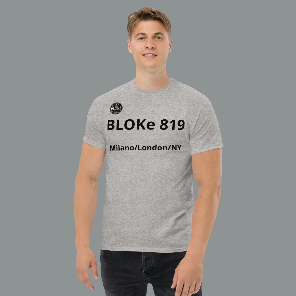 BLOKe 819 edit Milano/London/NY T shirt for Men and Women.
